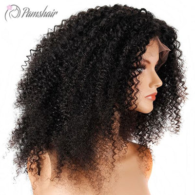 250% Density Malaysian Curly Lace Front. Wig - Wigs Pamshair